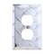 Amerelle Amerelle Diamond Magnesium 1 gang Stamped Aluminum Duplex Wall Plate 1 pk 955D - alternate 2